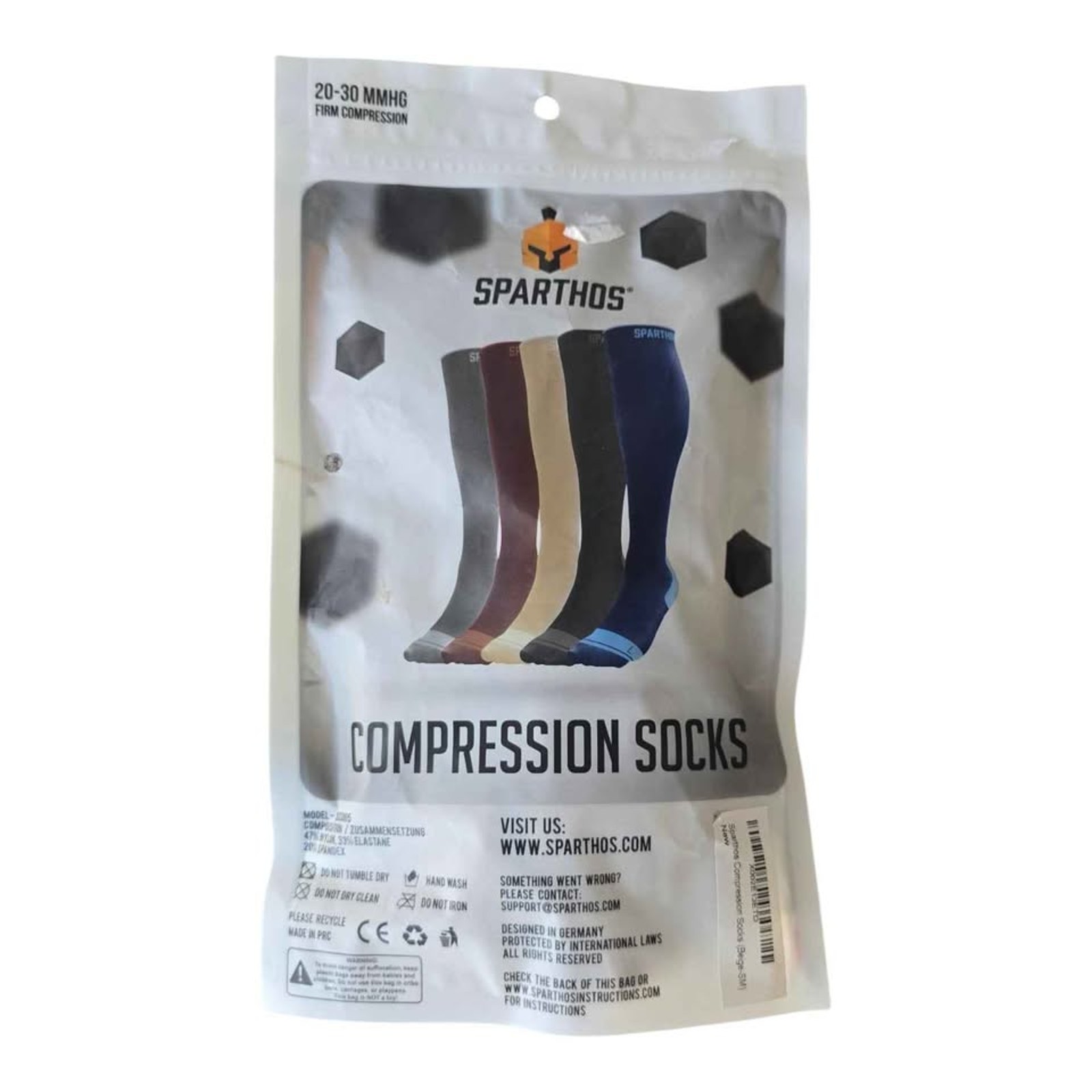 Sparthos Compression Socks 2030 Mmhg Firm Compression S205 Small MultiColor